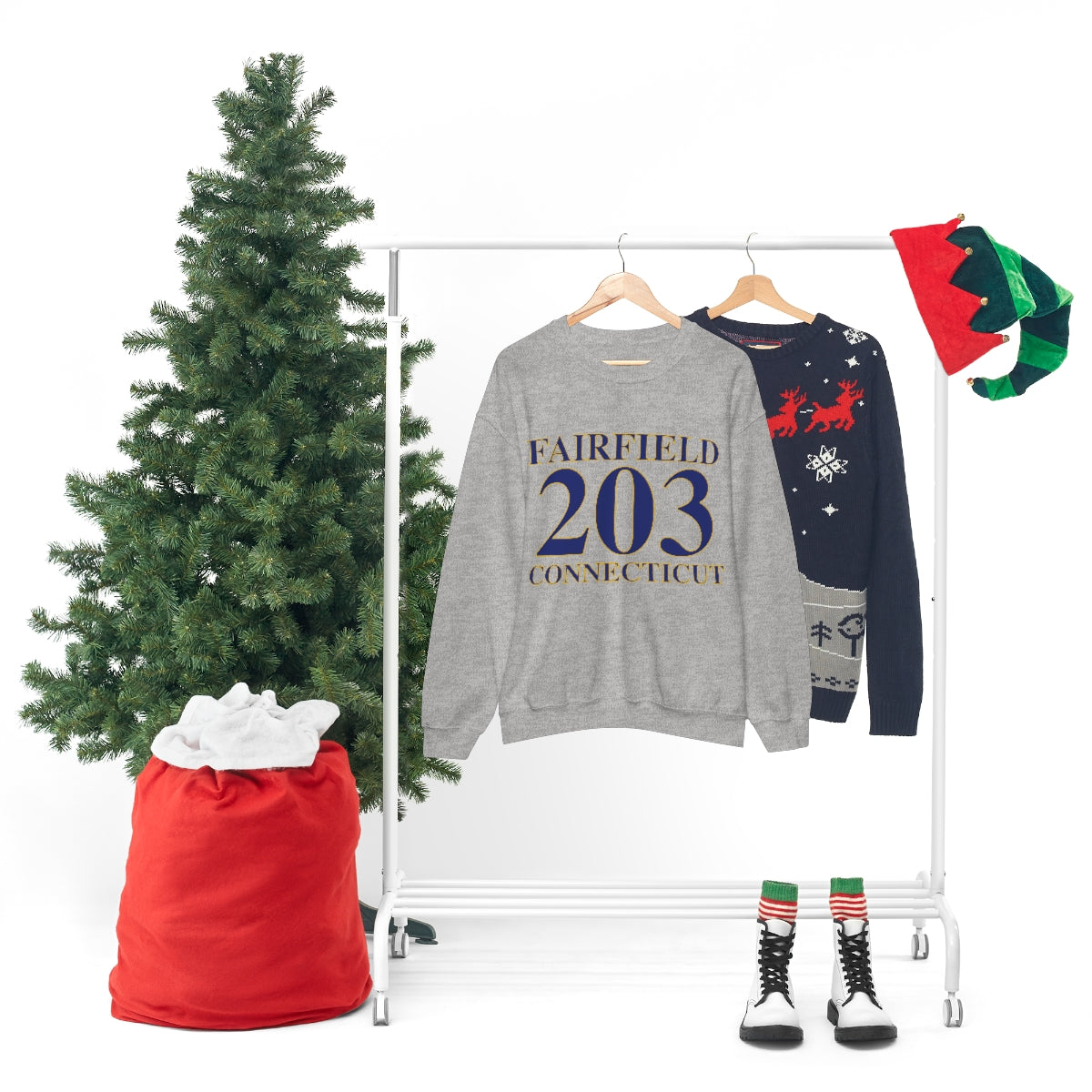 Fairfield 203 Connecticut Unisex Heavy Blend™ Crewneck Sweatshirt