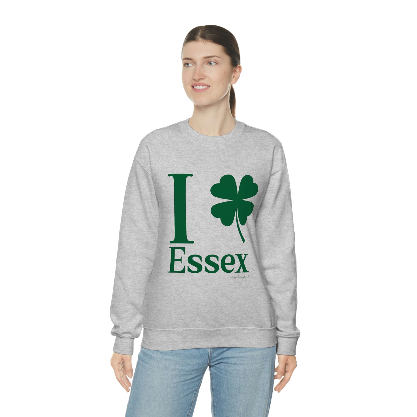 I Clover Essex (Green) Unisex Heavy Blend™ Crewneck Sweatshirt