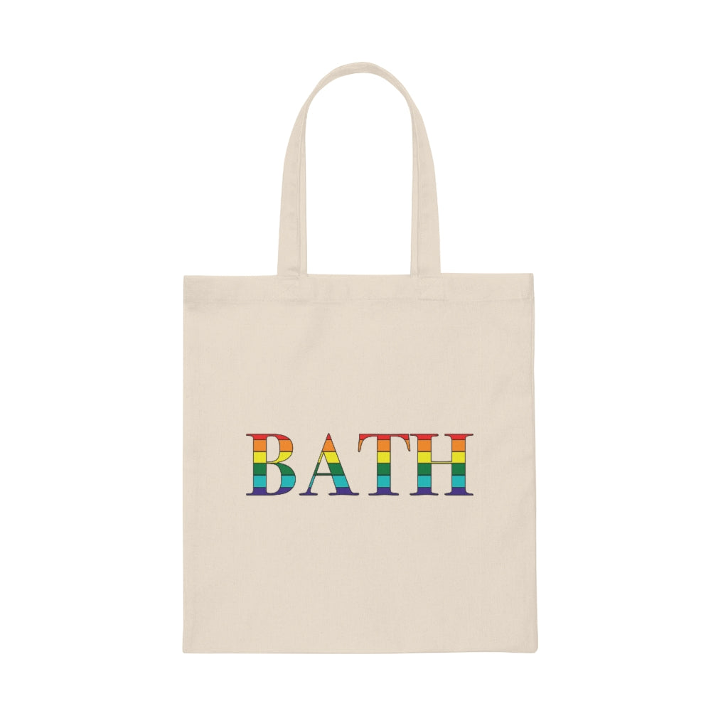 Bath Rainbow Canvas Tote Bag