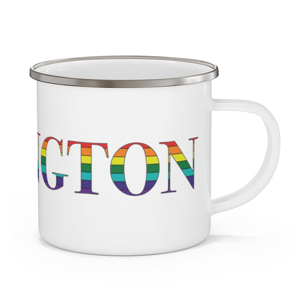 Burlington Rainbow Enamel Camping Mug