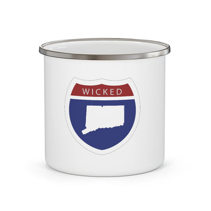 Wicked Connecticut Interstate Enamel Camping Mug