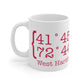 West Hartford Coordinates mugs.  West Hartford Connecticut tee shirts, hoodies sweatshirts, mugs, other apparel, home gifts, and souvenirs. Proceeds of this collection go to help Finding Connecticut’s brand. Free USA shipping. 