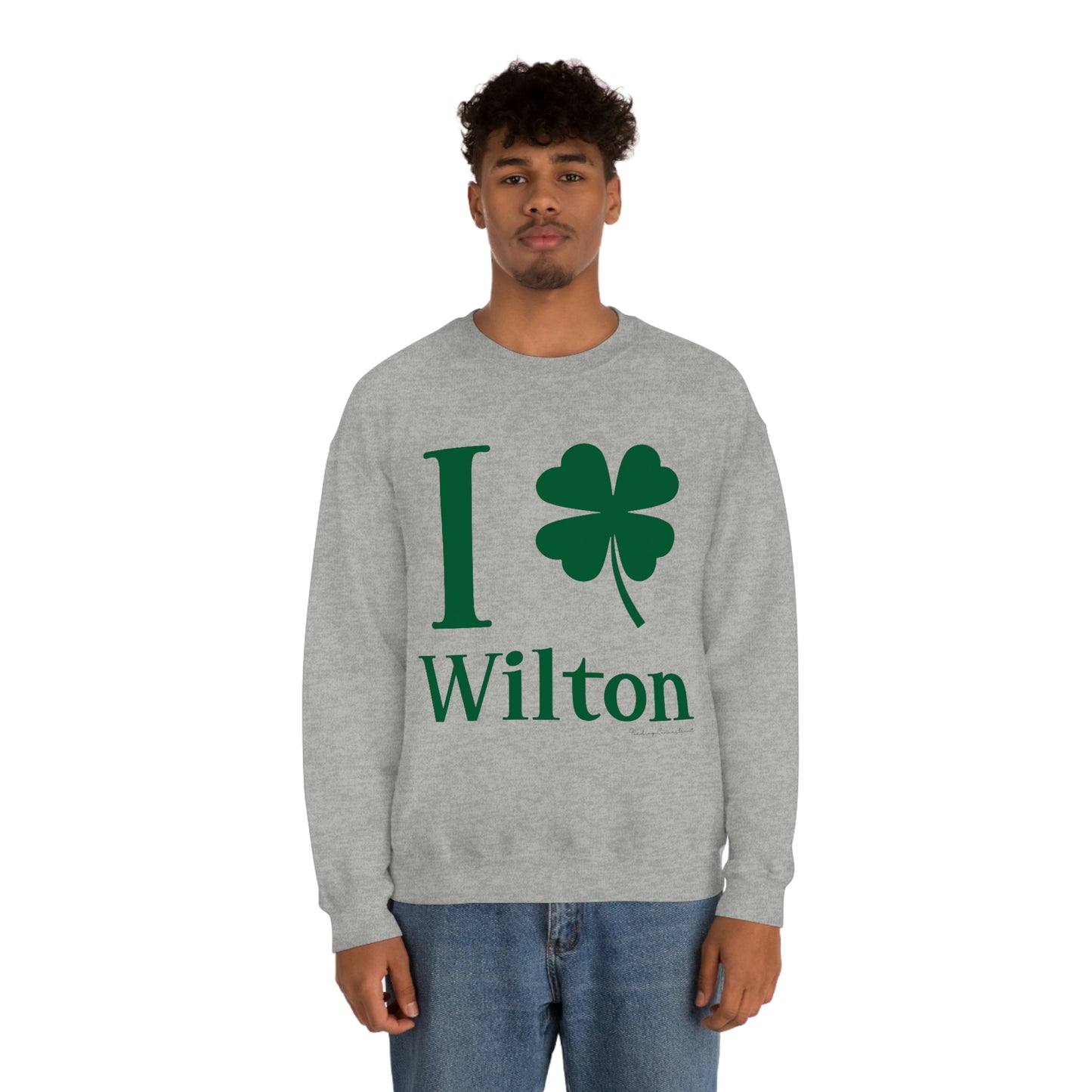 I Clover Wilton (Green)   Unisex Heavy Blend™ Crewneck Sweatshirt