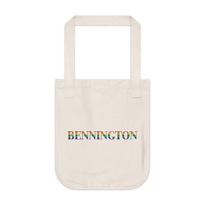 Bennington Rainbow Organic Canvas Tote Bag