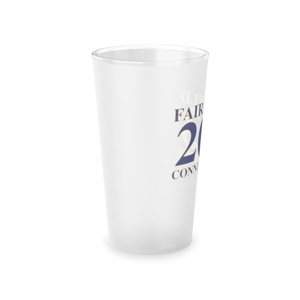 Fairfield 203 Connecticut Frosted Pint Glass, 16oz