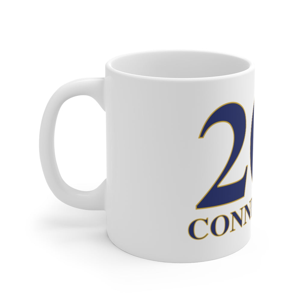 203 Connecticut White Ceramic Mug