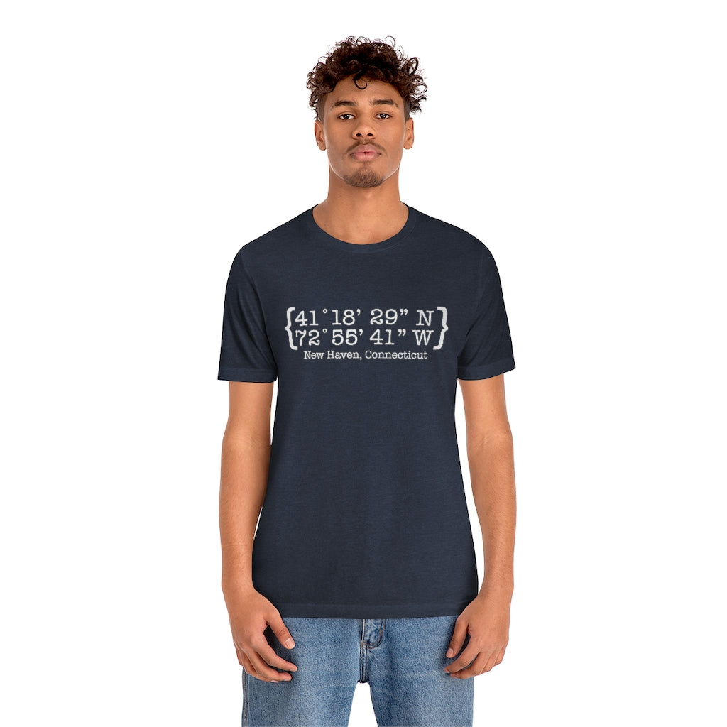 New Haven Coordinates Unisex Jersey Short Sleeve Tee