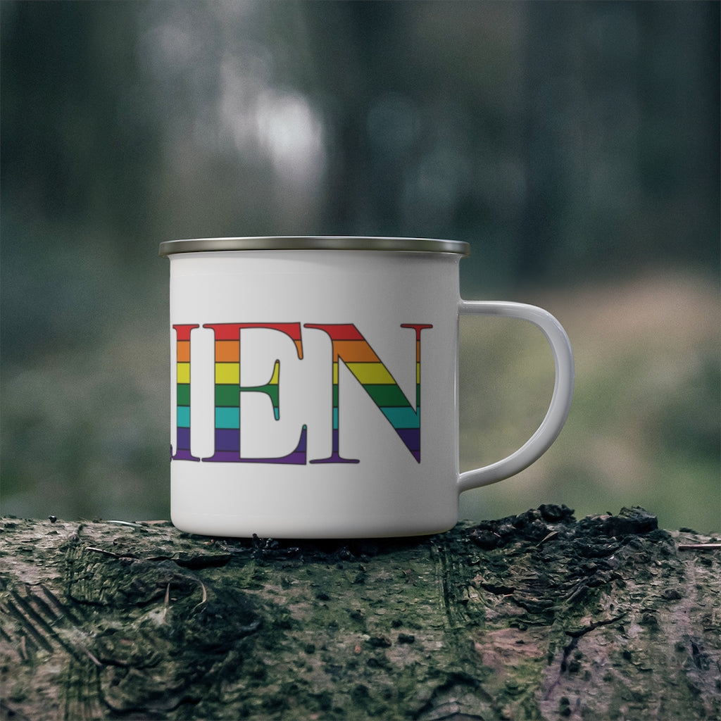 Darien Rainbow Enamel Camping Mug