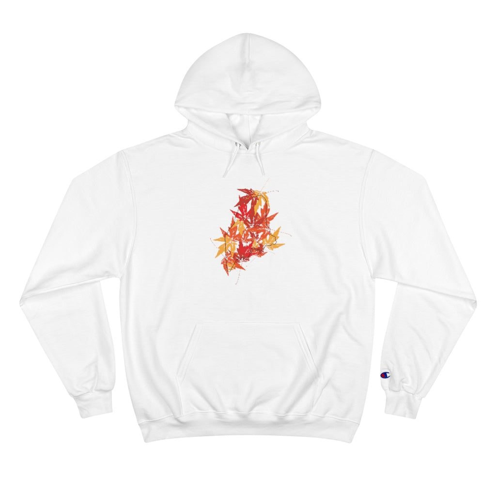 Maine Leaves Champion Hoodie