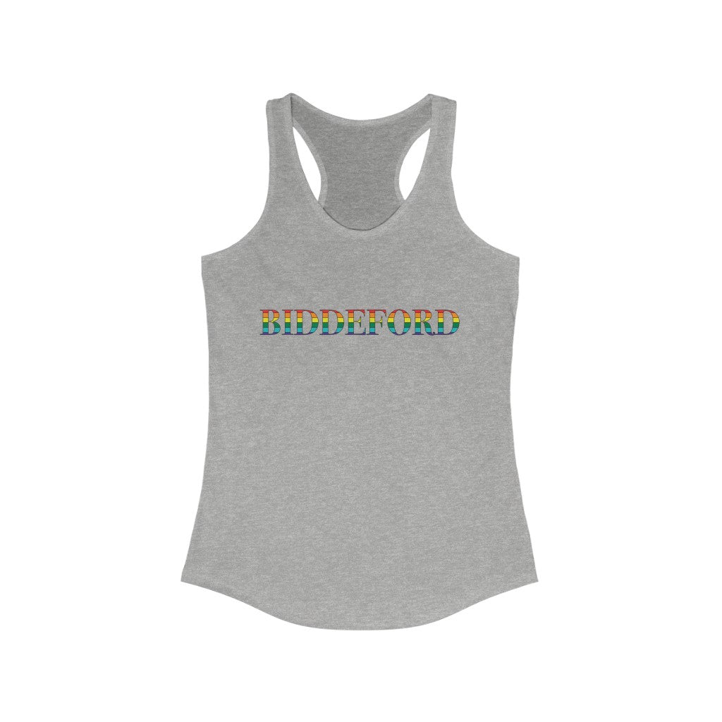 Biddeford Rainbow Women's Ideal Racerback Tank