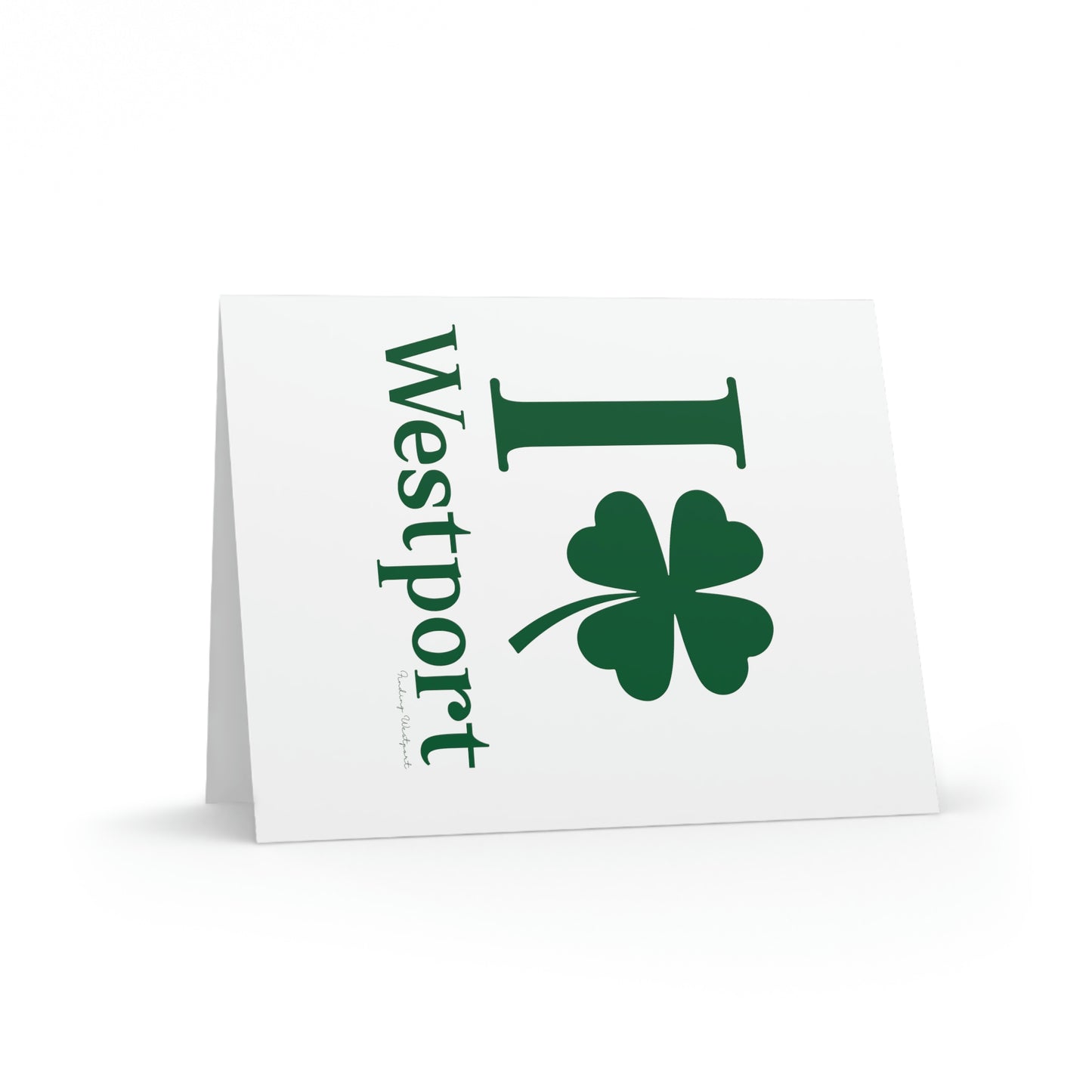 I Clover Westport (Green) Greeting cards (8, 16, and 24 pcs)