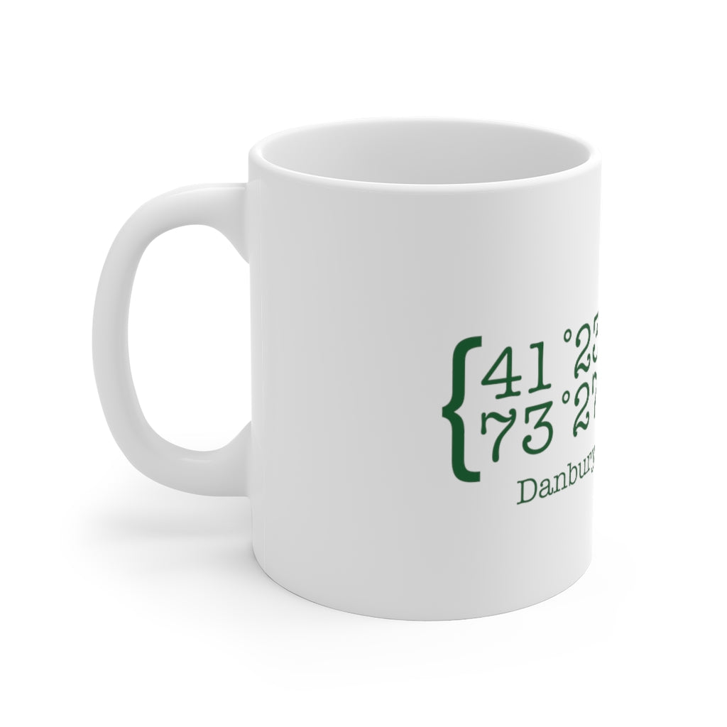 Danbury Coordinates White Ceramic Mug