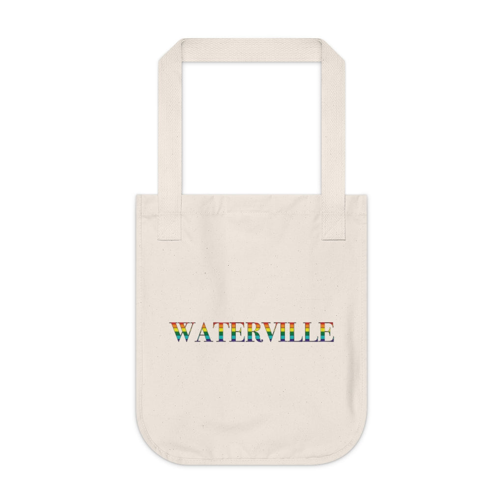 Waterville Rainbow Organic Canvas Tote Bag