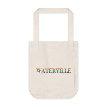 Waterville Rainbow Organic Canvas Tote Bag