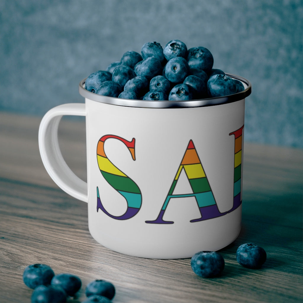 Salem Rainbow Enamel Camping Mug