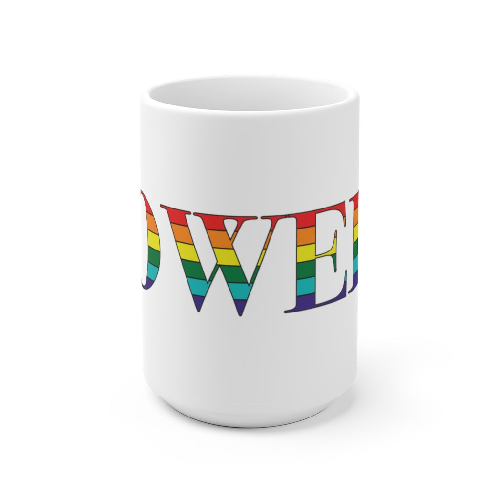 Lowell Rainbow White Ceramic Mug