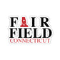 fairfield ct / connecticut sticker