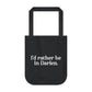 i'd rather be in darien ct tote bag
