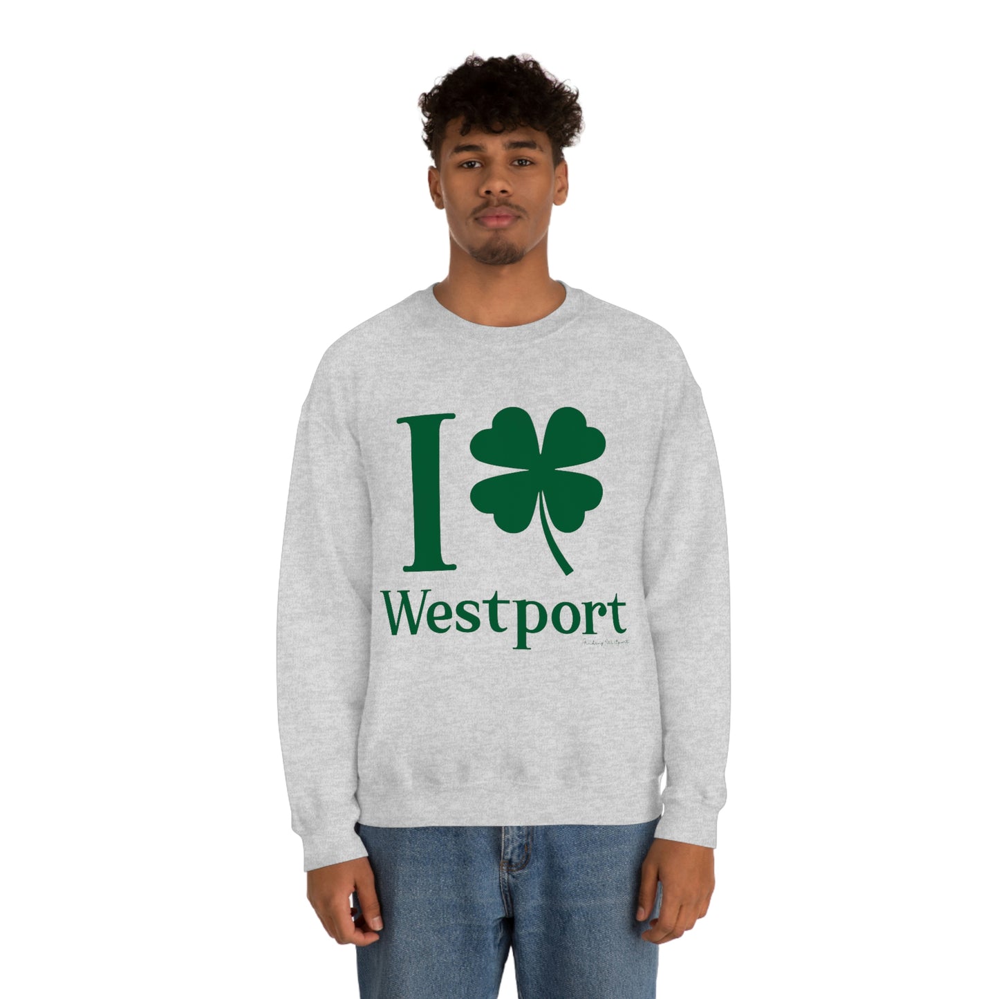 I Clover Westport (Green) Unisex Heavy Blend™ Crewneck Sweatshirt