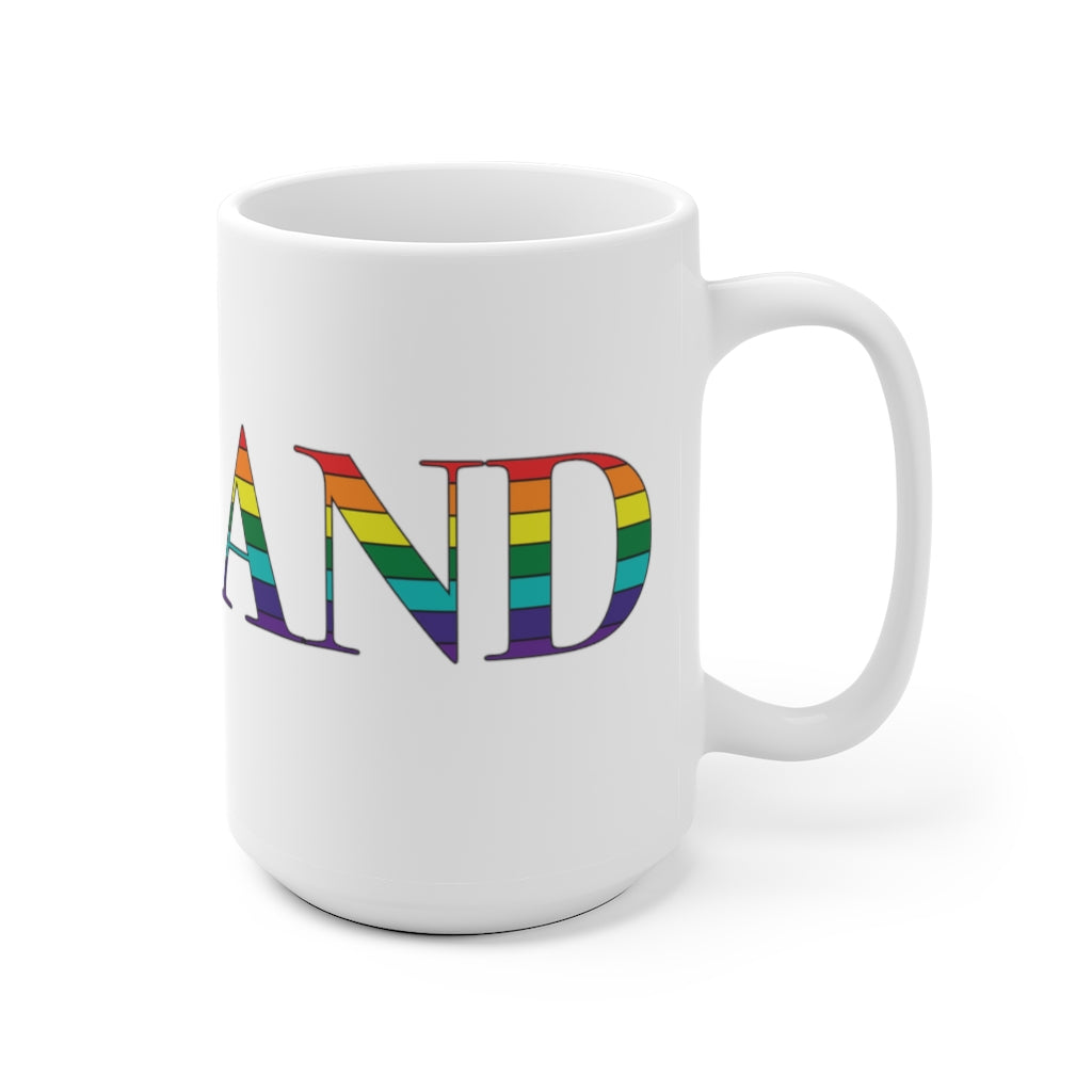 Rutland Rainbow White Ceramic Mug