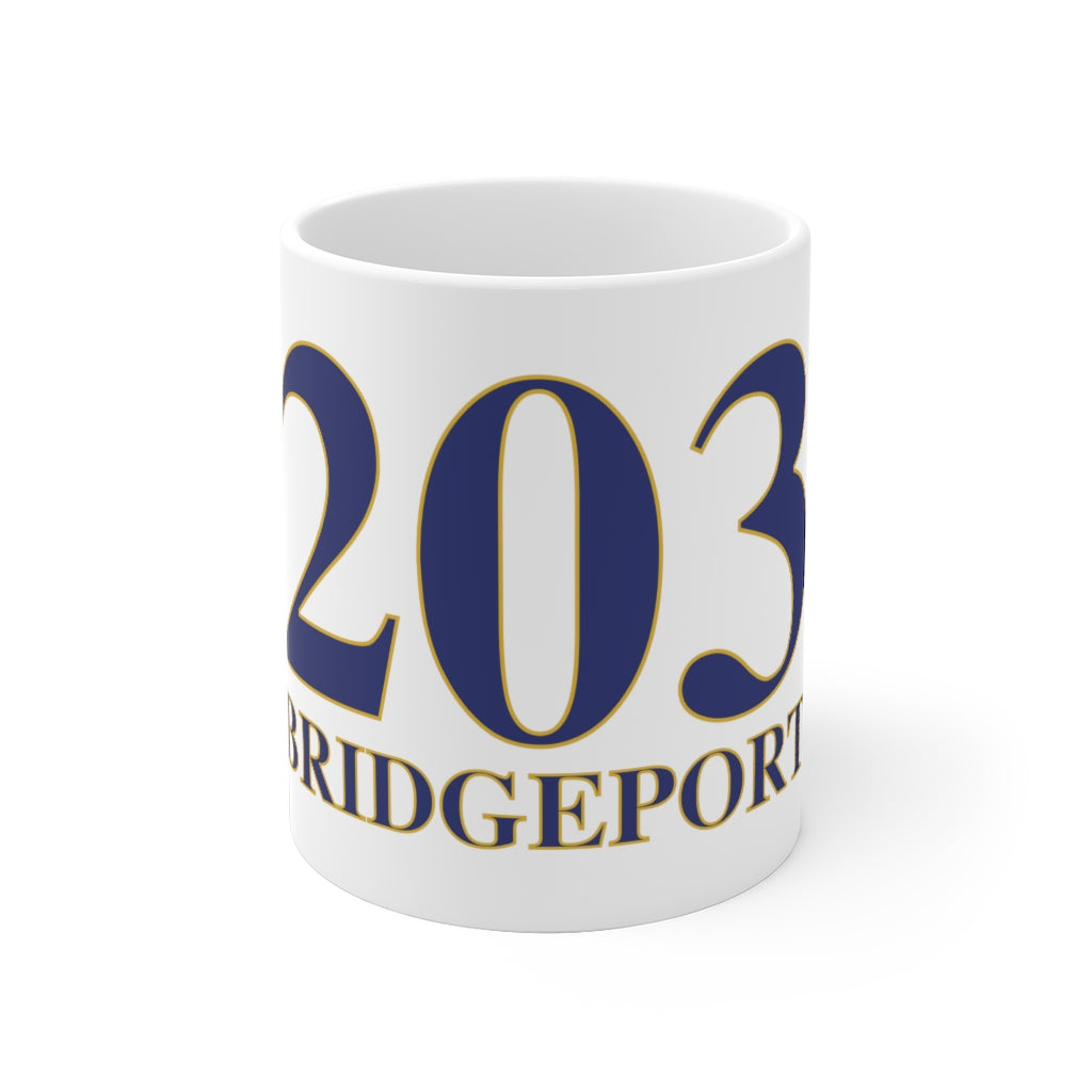 203 Bridgeport White Ceramic Mug