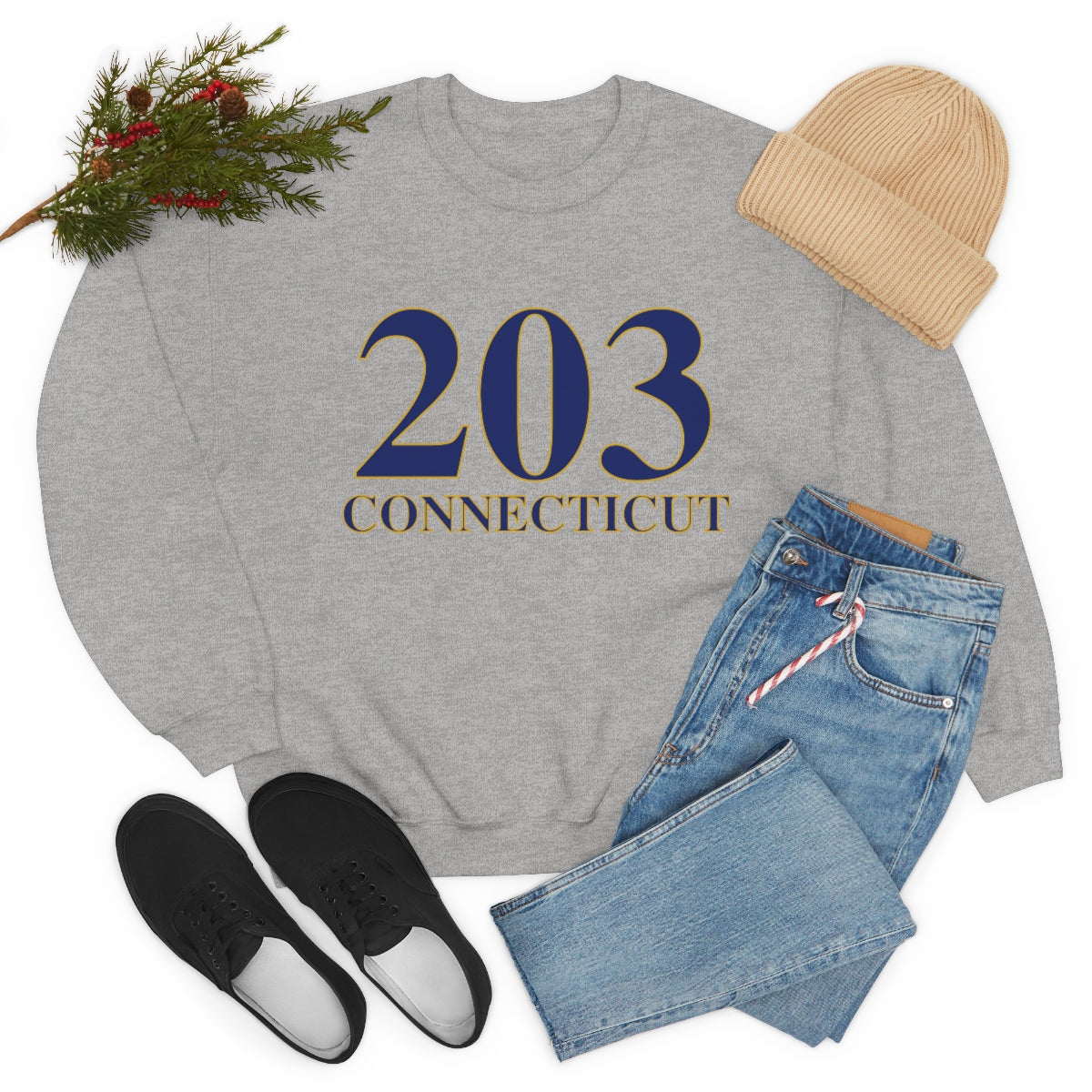 203 Connecticut Unisex Heavy Blend™ Crewneck Sweatshirt