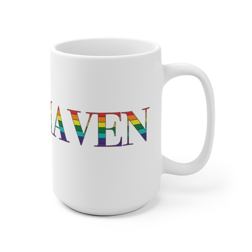 West Haven Rainbow White Ceramic Mug