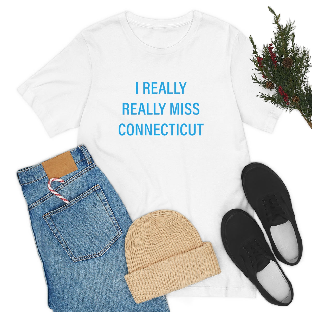 I Really Really Miss Connecticut Unisex Jersey Short Sleeve Tee