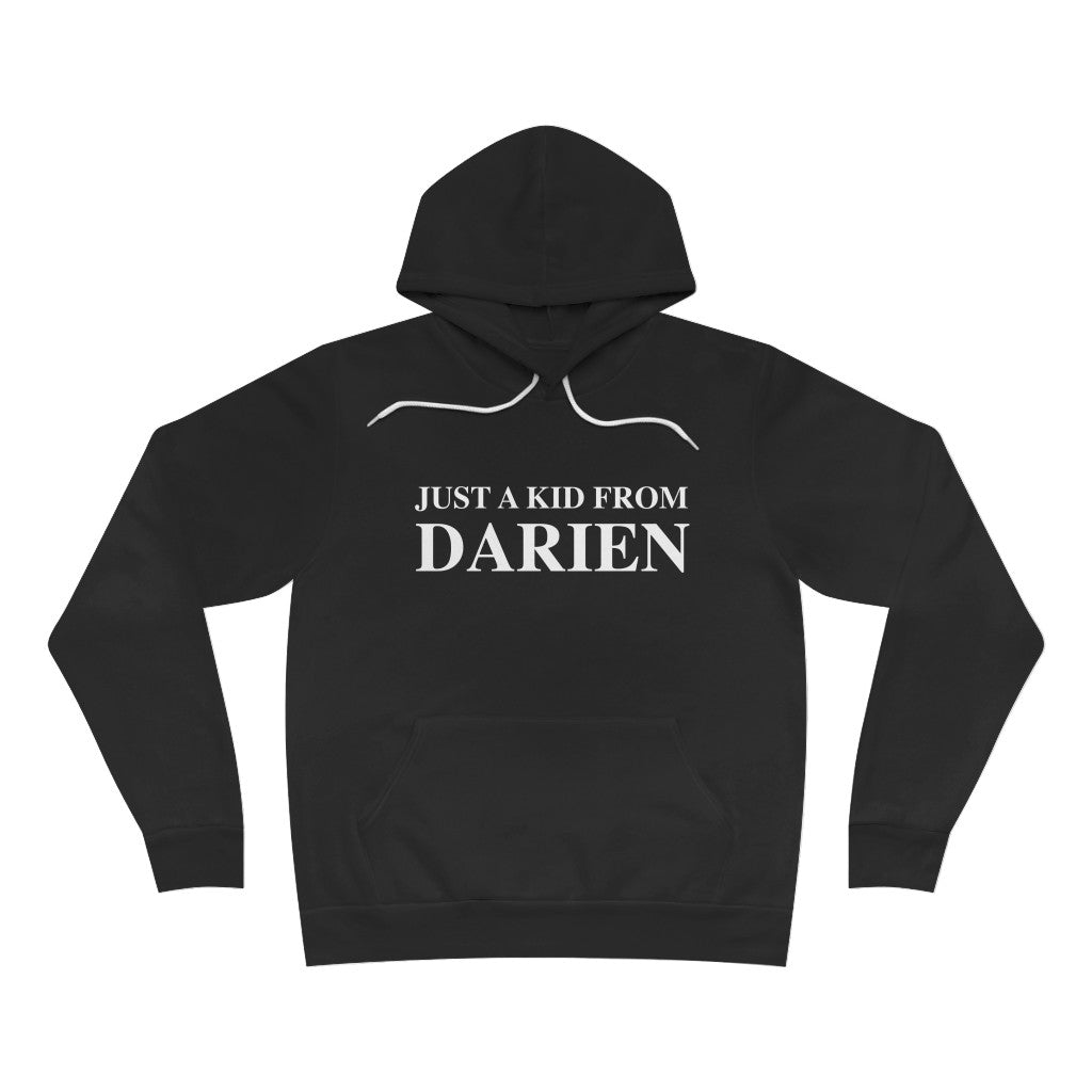 just a kid from darien ct hooded sweatshirt hoodie