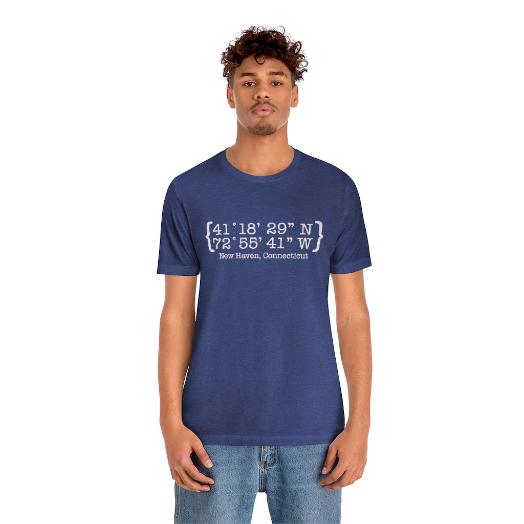 New Haven Coordinates Unisex Jersey Short Sleeve Tee