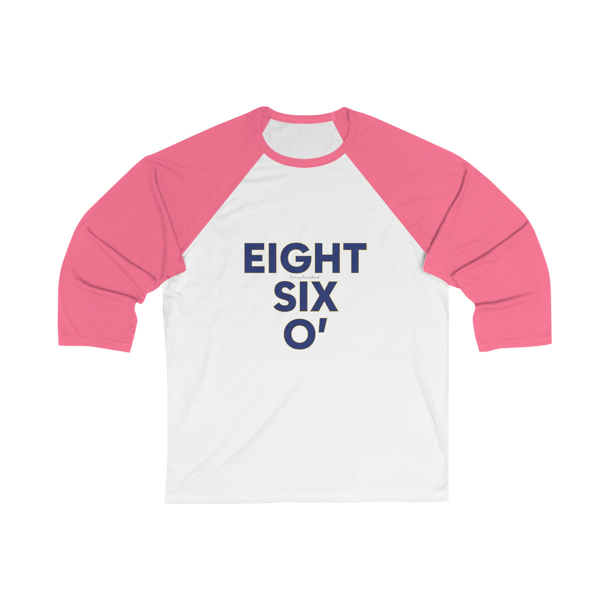 Eight Six O' Unisex 3\4 Sleeve Baseball Tee