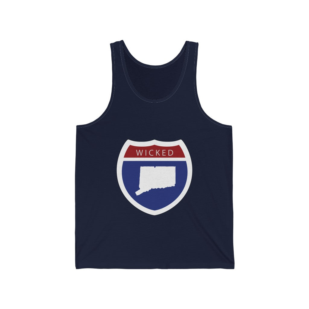 Wicked Connecticut Interstate Unisex Jersey Tank