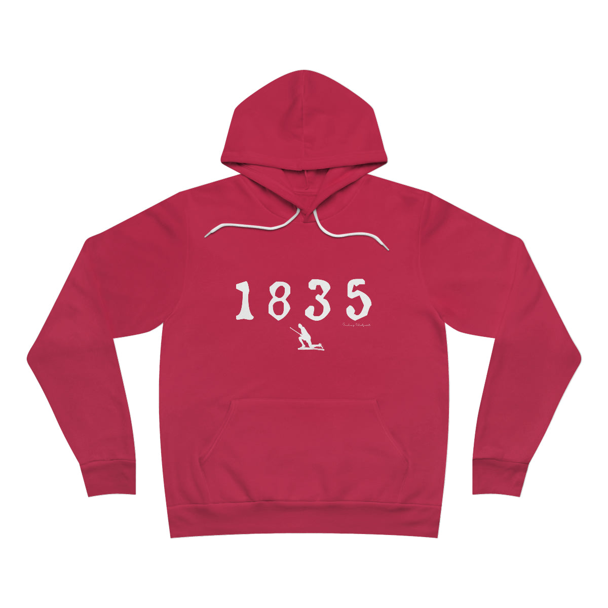 1835 Westport - White Unisex Sponge Fleece Pullover Hoodie