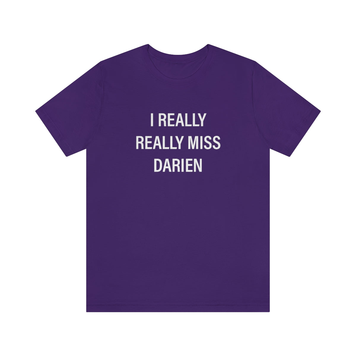 I Really Really Miss Darien Unisex Jersey Short Sleeve Tee