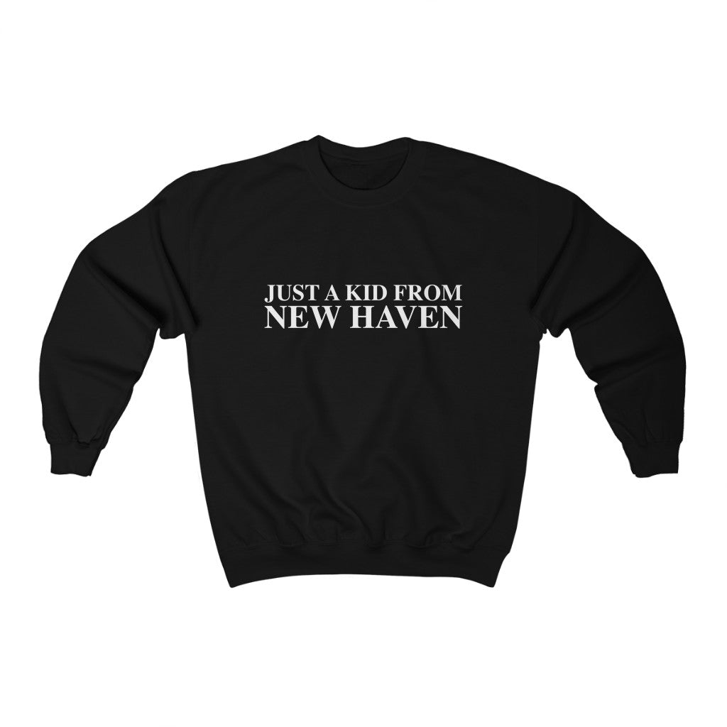 Just a kid from New Haven Unisex Heavy Blend Crewneck Sweatshirt