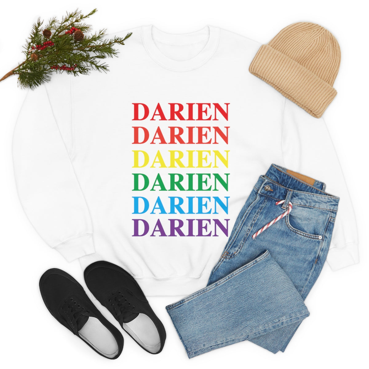 Darien Connecticut pride sweatshirt