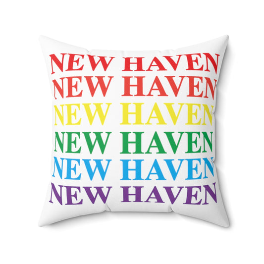 New Haven Pride Spun Polyester Square Pillow 