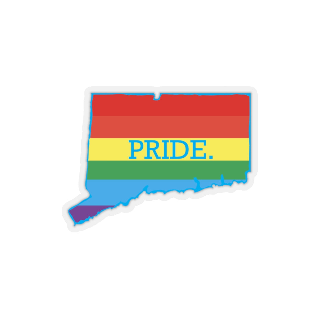 Pride in Connecticut Kiss-Cut Stickers