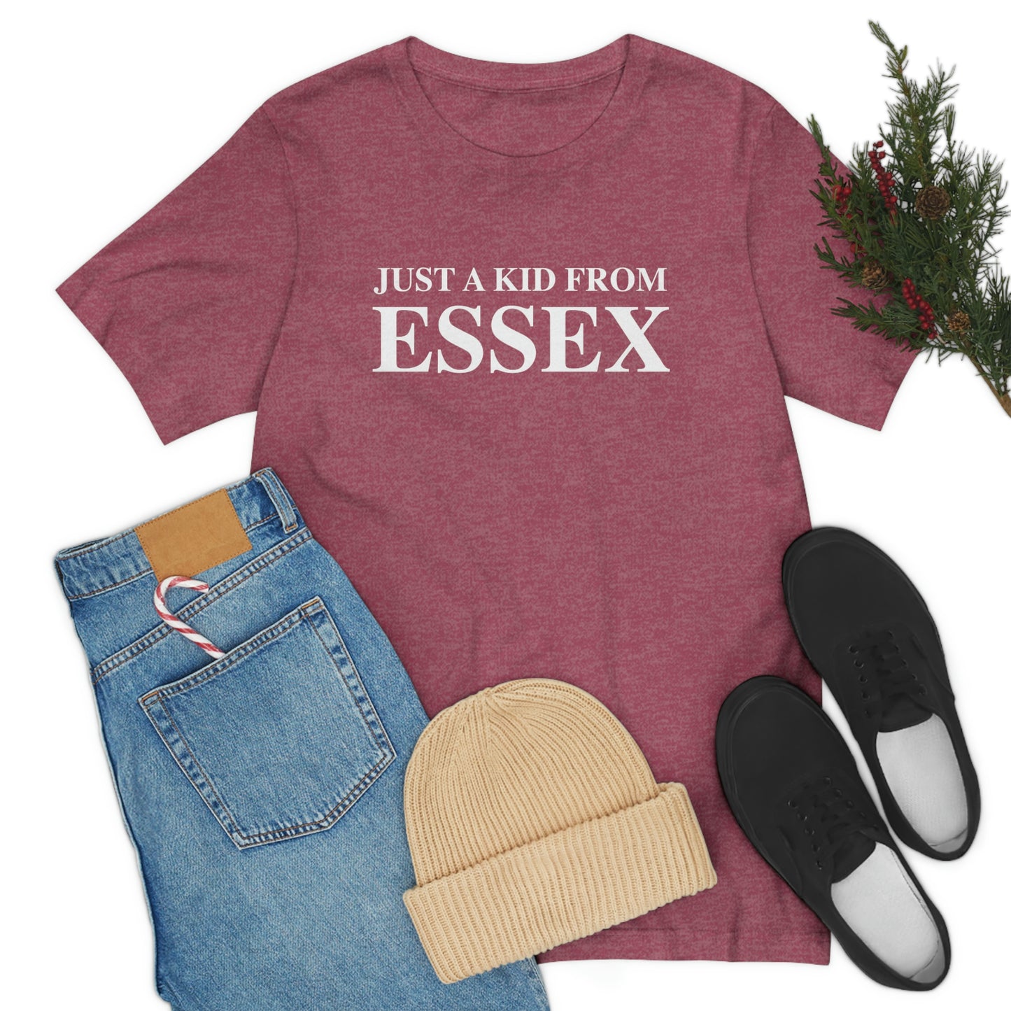 Just a kid from Essex Unisex Jersey Short Sleeve Tee