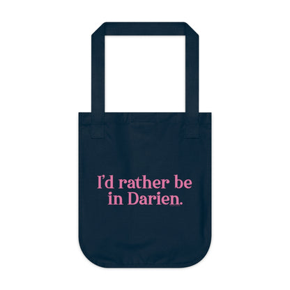 I'd rather be in Darien tote bag