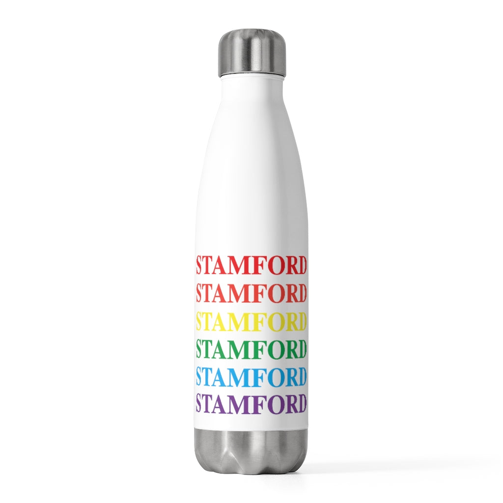 Do you have Stamford Pride?  Stamford, Connecticut apparel and gifts including mugs including LGBTQ inspired water bottles