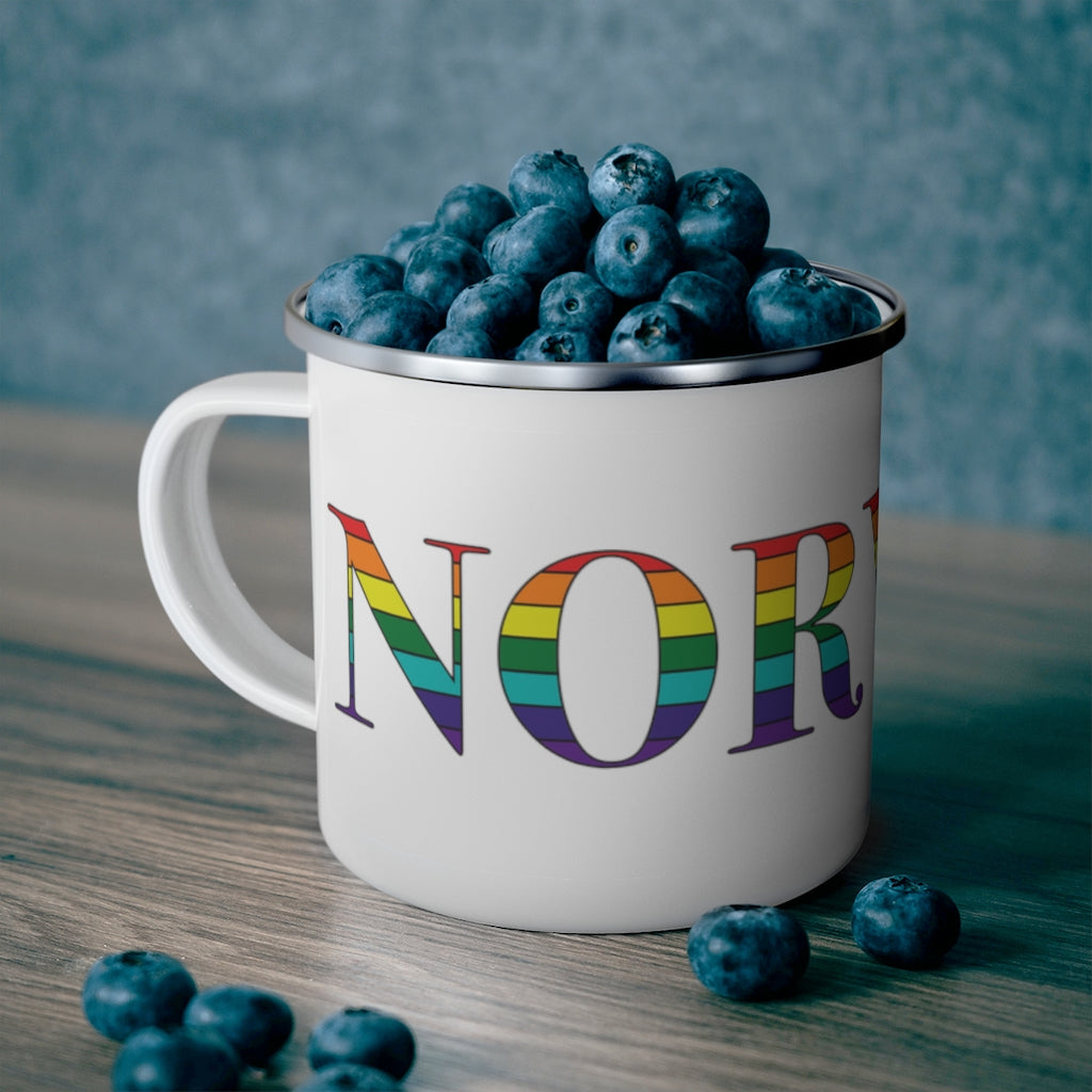 Norwich Rainbow Enamel Camping Mug