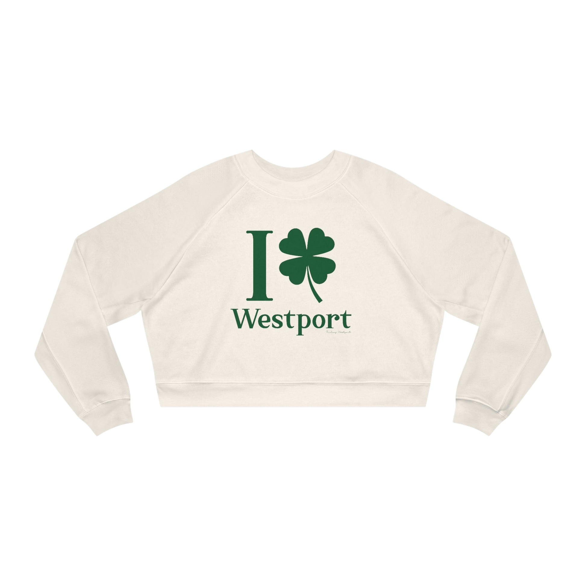 westport connecticut st patricks day sweatshirt, i clover westport. 