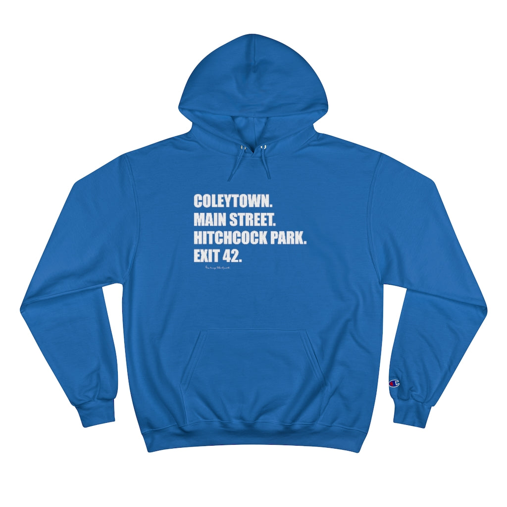 Coleytown. Main Street. Hitchcock Park. Exit 42. Unisex Sponge Fleece Pullover Hoodie  How do you say Westport without saying Westport? Westport, Connecticut is filled with unique aspects. Each providing different elements that make up the town from historic to modern traditions.   Proceeds of this collection goes to help build Finding Westport and Finding Connecticut's  brands. 