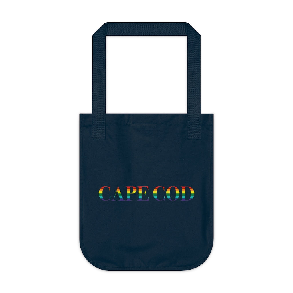 Cape Cod Rainbow Organic Canvas Tote Bag