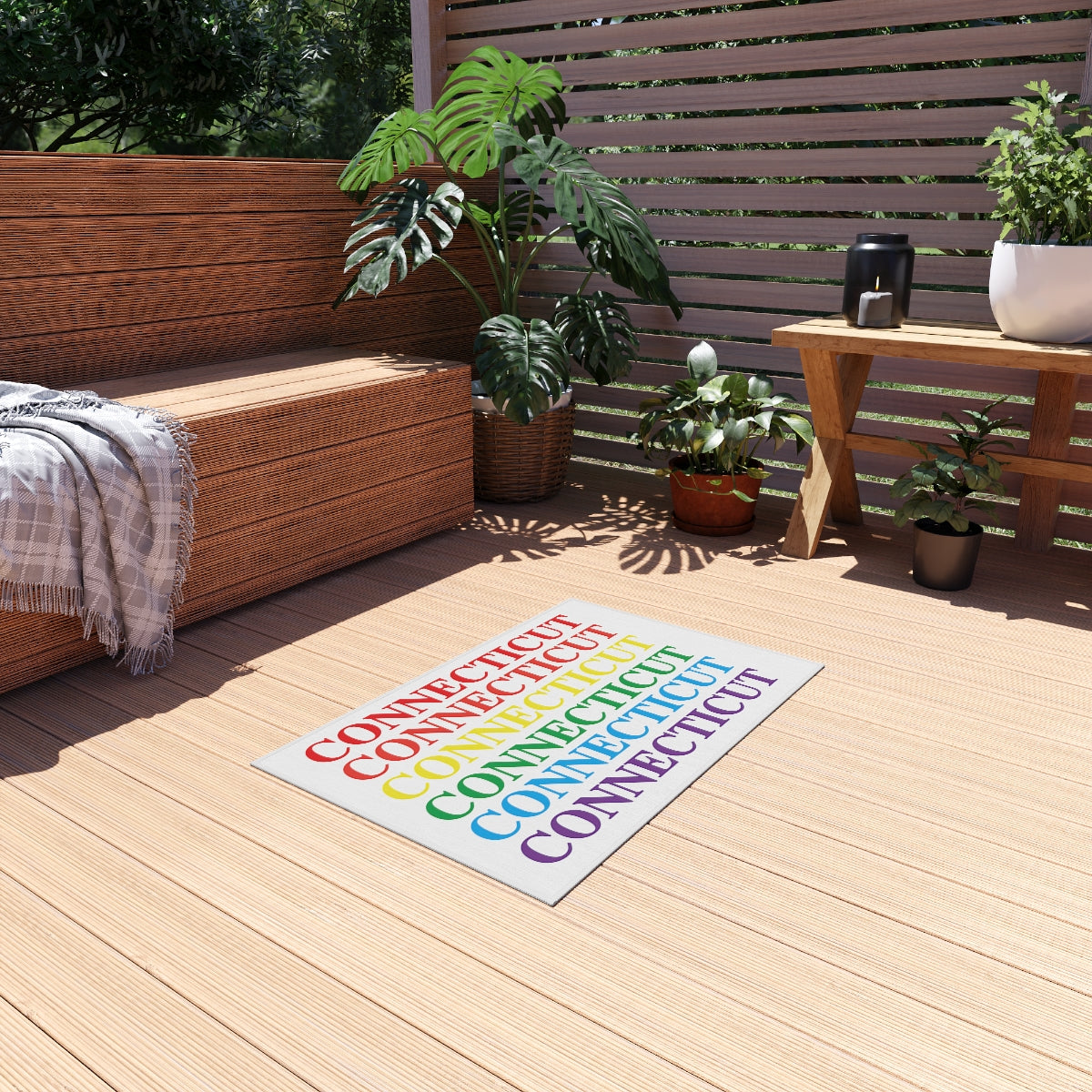 Connecticut Pride Outdoor Rug