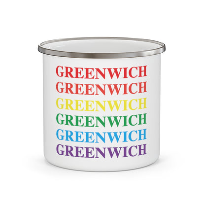 Greenwich pride ct / connecticut camping mug 