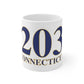 203 Connecticut  mug // ct / Finding Connecticut