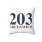 greenwich ct pillow and home decor 

203 Greenwich // greenwich ct pillows  // finding connecticut  