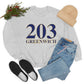 203 Greenwich // greenwich ct unisex sweatshirt  // finding connecticut   